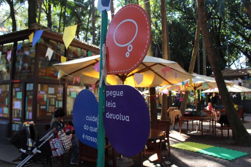 Aviso no Parque da Água Branca em São Paulo (Foto: La Viagem)