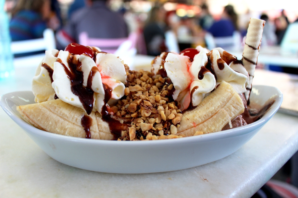 Banana Split do Palácios dos Sorvetes no Beto Carrero World (Foto: La Viagem)