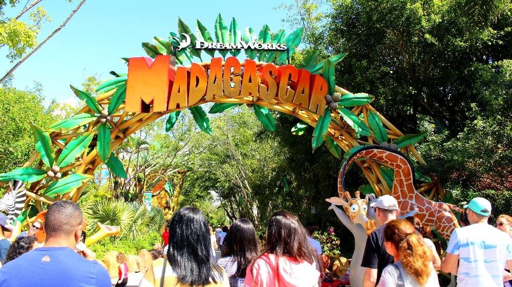 Entrada da área temática de Madagascar, em parceria com a DreamWorks, no parque Beto Carrero World (Foto: La Viagem)