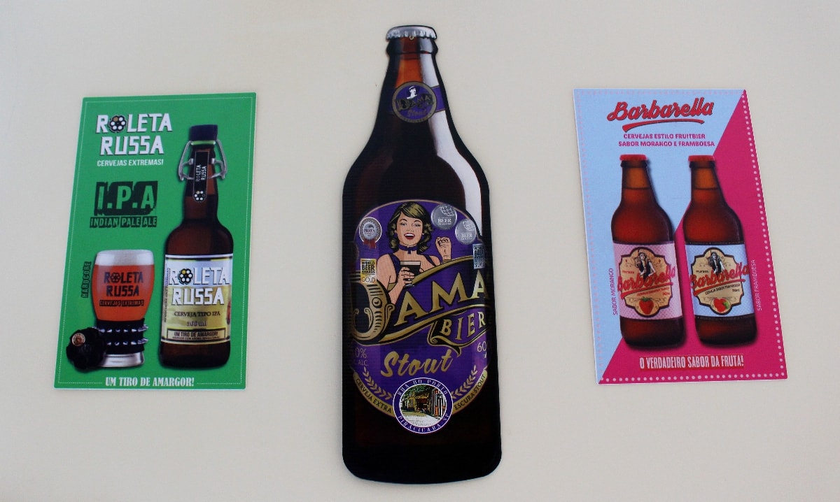 Cervejaria Artesanal Boutique situada na Rua Tolentino Filgueiras, 5, na cidade de Santos, litoral de São Paulo. (Foto e Arte: La Viagem)