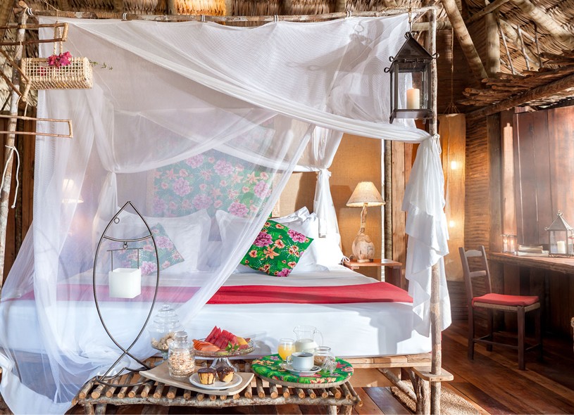 Rancho do Peixe, em Jericoacoara, Ceará. Glamping pé na areia para quem busca rusticidade e tranquilidade em uma das praias mais famosas do Brasil. (Divulgação/Publicidade)