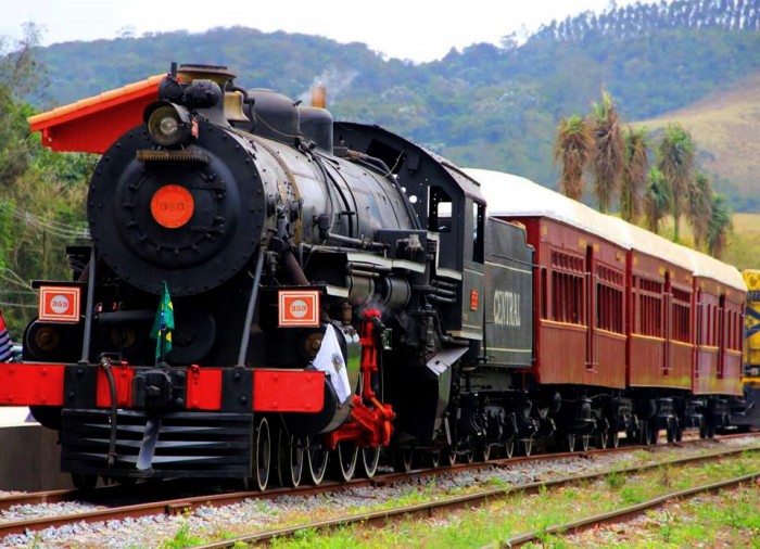 O Trem Turístico de Guararema é uma preciosidade, sendo a maior maria fumaça em funcionamento no Brasil. (Divulgação/Internet)