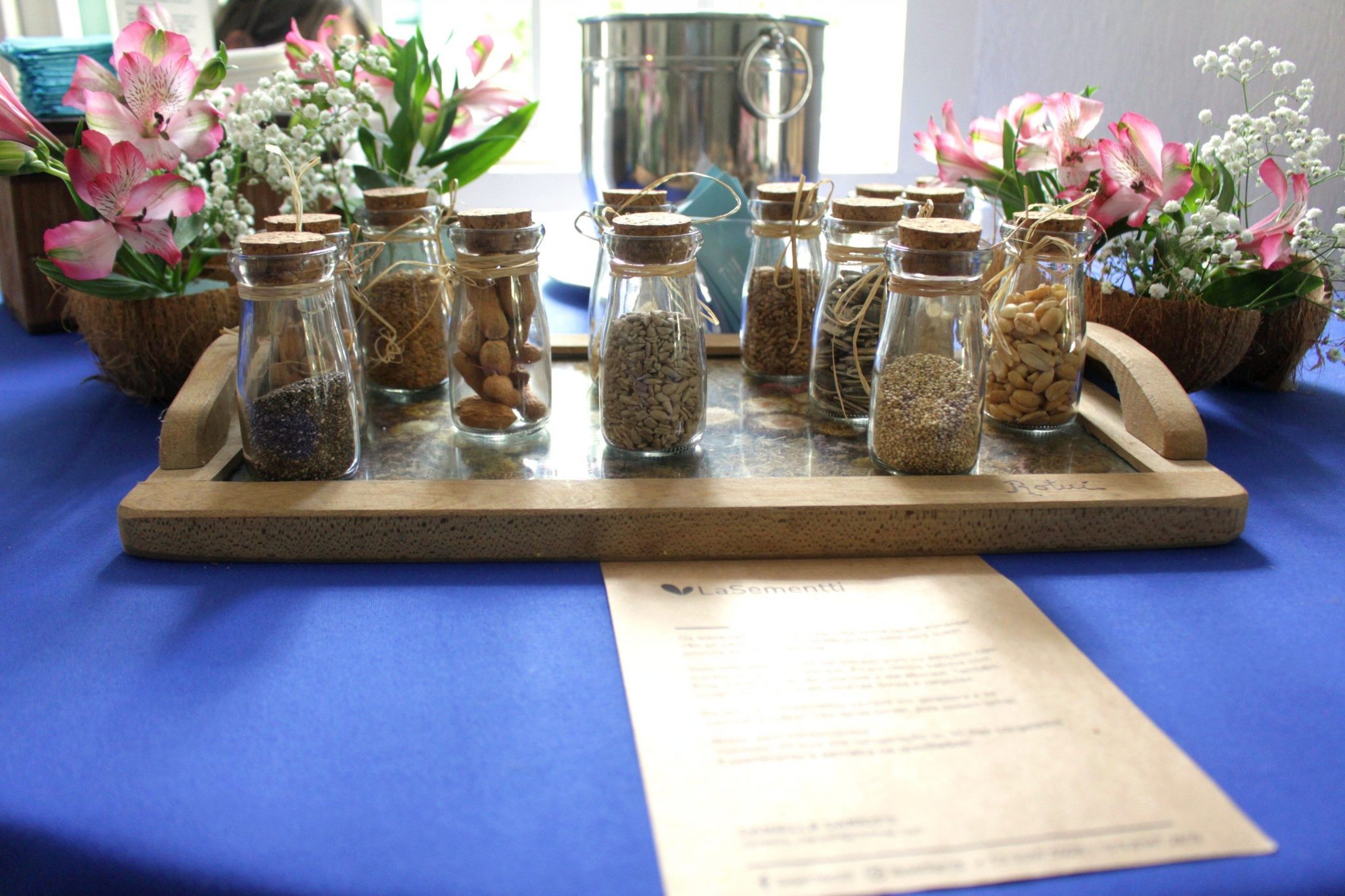 O leite vegetal da La Sementti era um dos destaques do evento com a experimentação de vários sabores. (Foto: La Viagem)