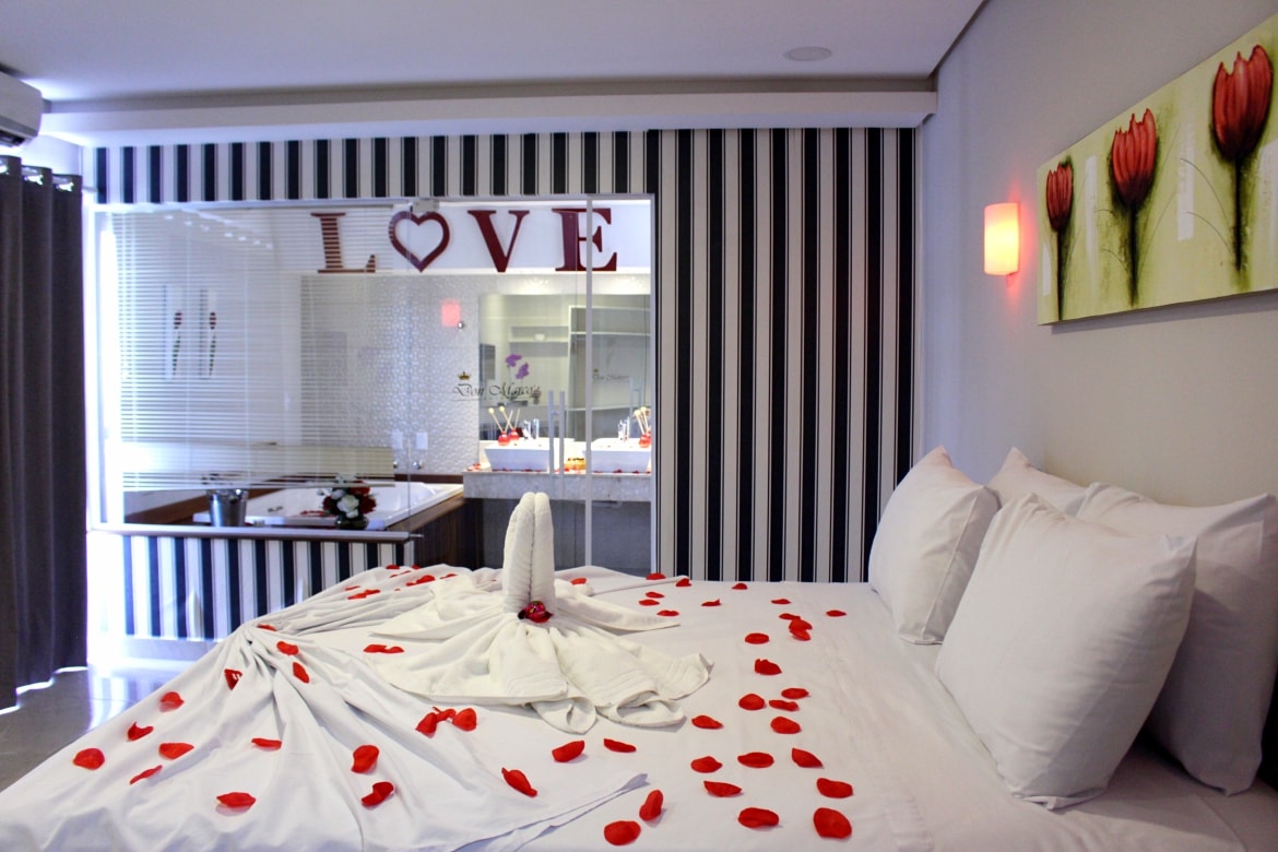 Suíte Super Luxo no Don Marco’s Hotel é perfeita para momento a dois. (Foto: La Viagem)